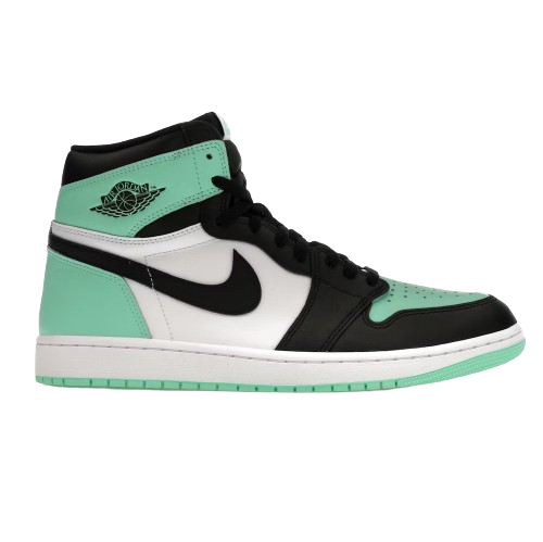 Nike Men s Air Jordan 1 Retro High OG Shoes White Green Glow Bla