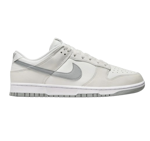 Nike Men's Dunk Low Retro Shoes - Summit White / Light Smoke Grey