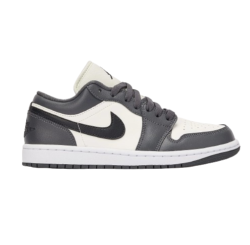 Nike Women's Air Jordan 1 Low Shoes - Sail / Blue Grey / White / Dune Red - Shopsportive