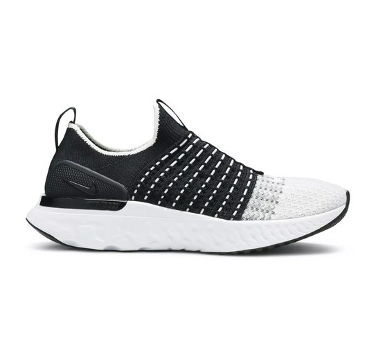 Nike Women's React Phantom Run Flyknit 2 Shoes - Black / White - Shopsportive