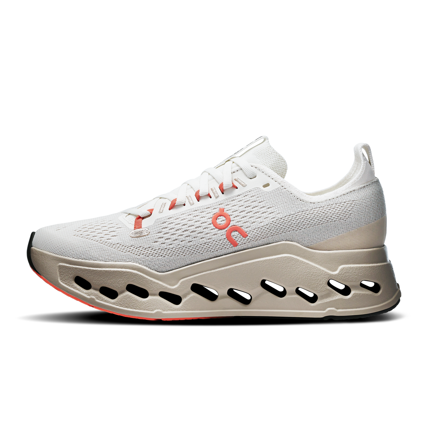 On Running Women's Cloudsurfer Max Shoes - Ivory / Salmon - Shopsportive