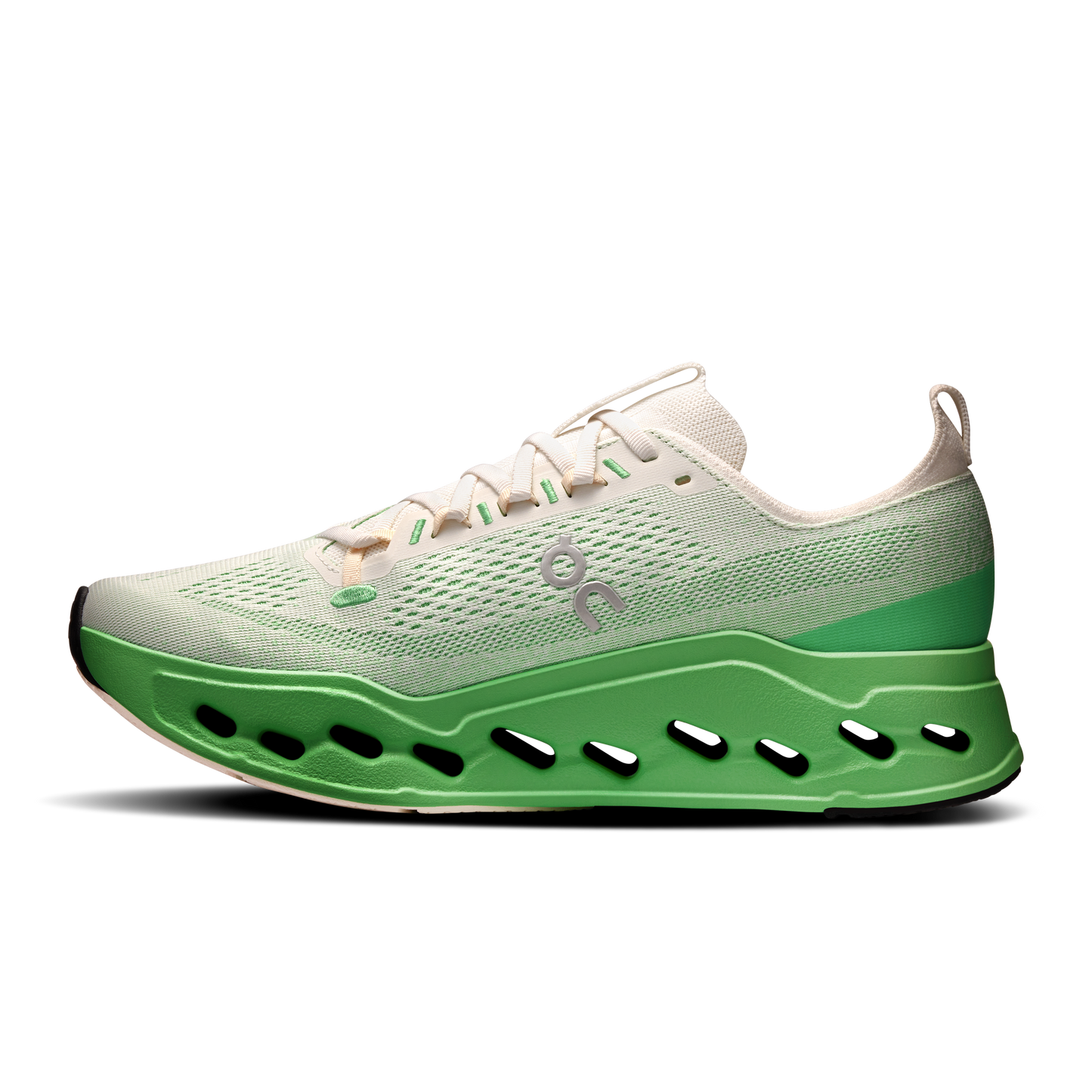 On Running Men's Cloudsurfer Max Shoes - Ivory / Honeydew - Shopsportive