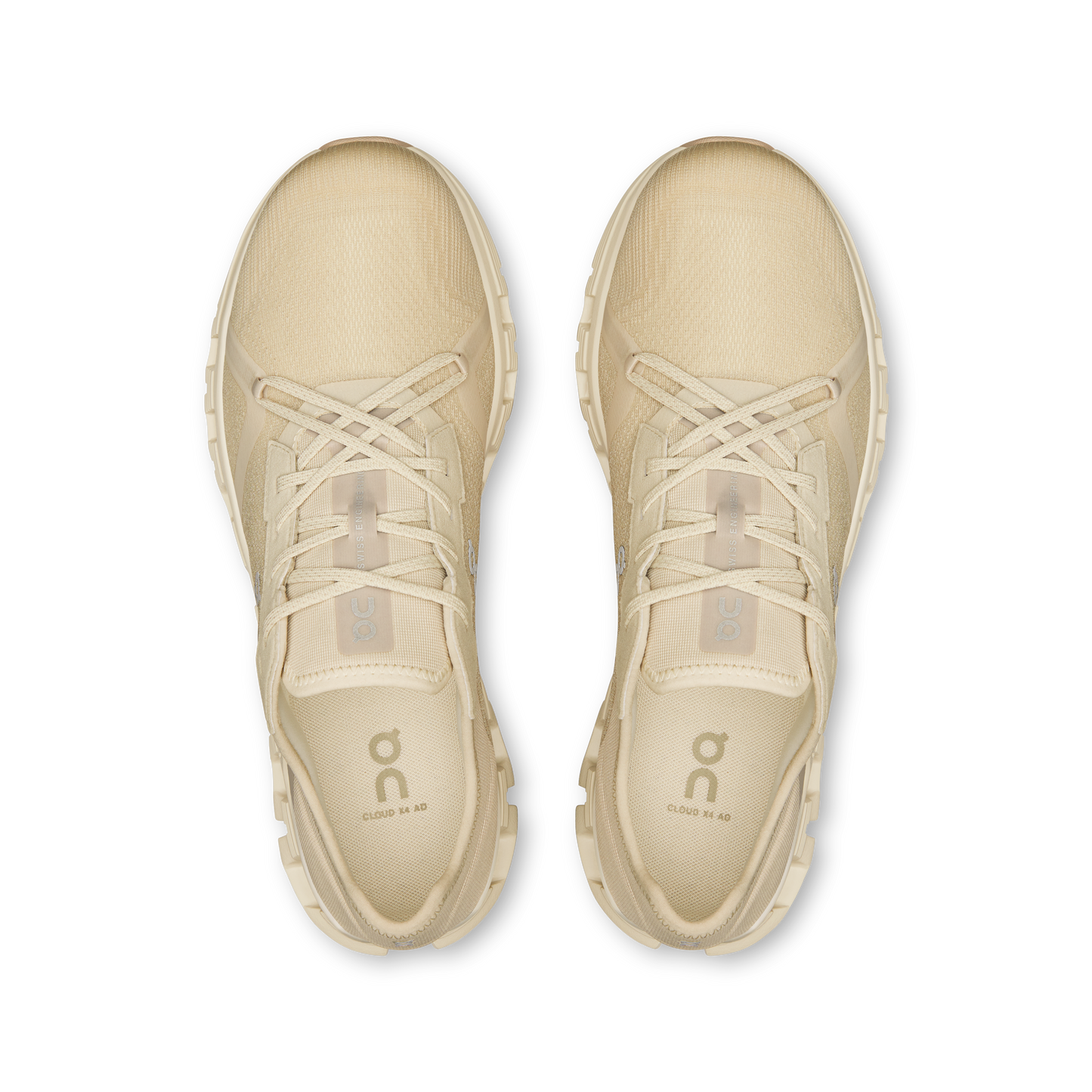 On Running Men's Cloud X 4 Ad Shoes - Pelican / Ghost - Shopsportive