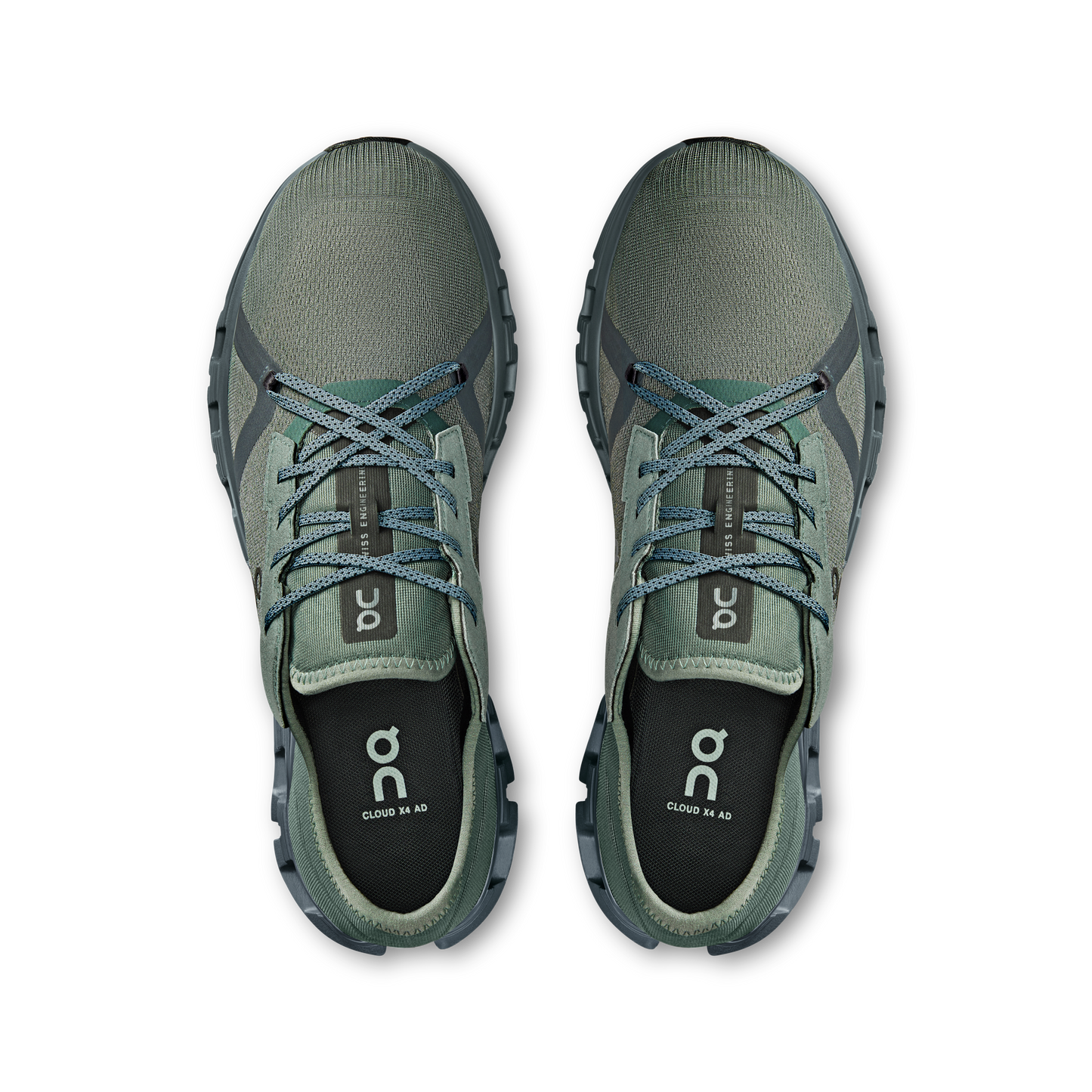 On Running Men's Cloud X 4 Ad Shoes - Olive / Stone - Shopsportive