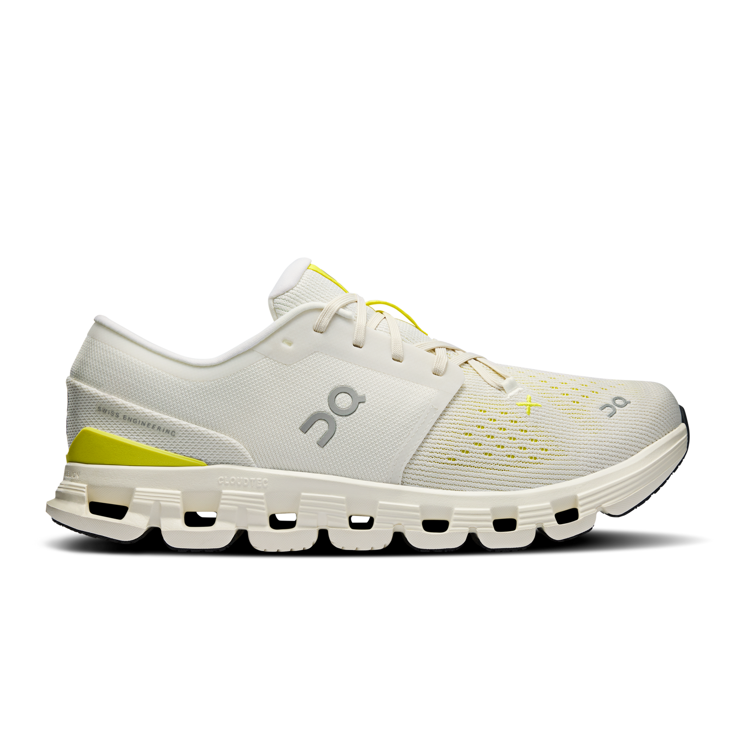On Running Men's Cloud X 4 Shoes - Ivory / Lime - Shopsportive