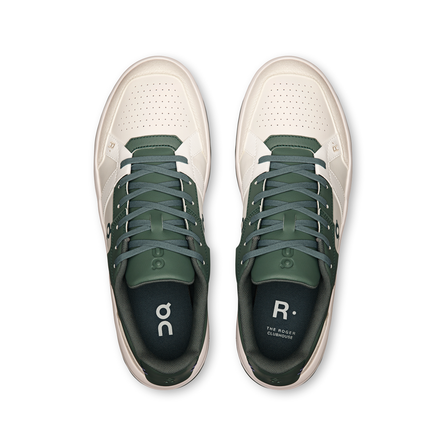 On Running Men's The Roger Clubhouse Shoes - White / Olive - Shopsportive