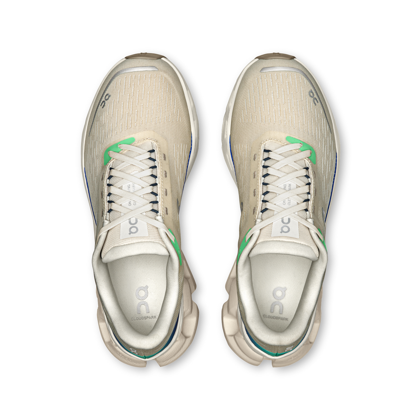 On Running Women's Cloudspark Shoes - Cream / Honeydew