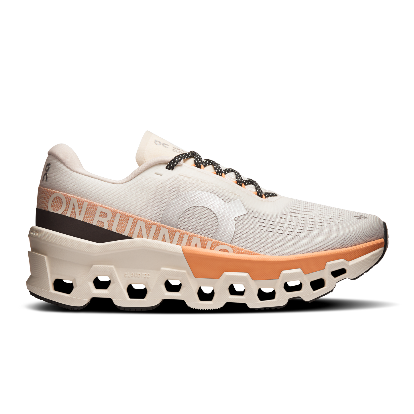 On Running Women's Cloudmonster 2 Shoes - Ivory / Tangerine - Shopsportive