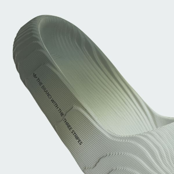 Adidas Men's Adilette 22 Slides - Wonder Silver / Silver Green / Core Black