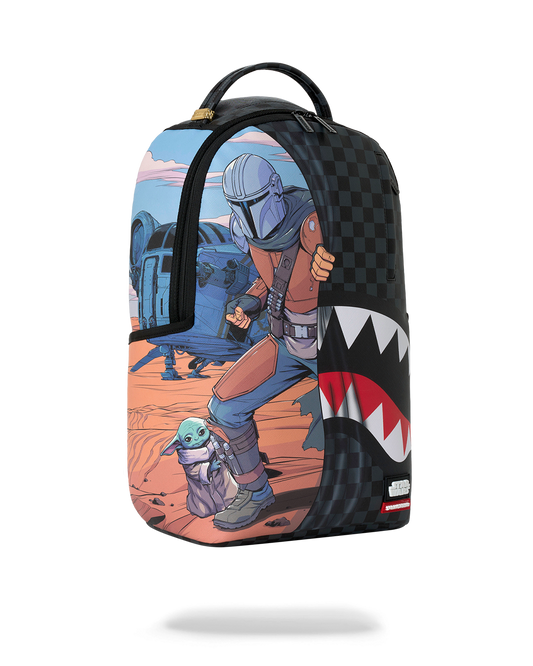 Sprayground Star Wars Mando Grogu Get To The Ship Backpack Bag - Shopsportive