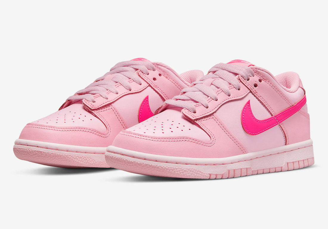 Nike Kid's Dunk Low GS Shoes - Triple Pink Sportive