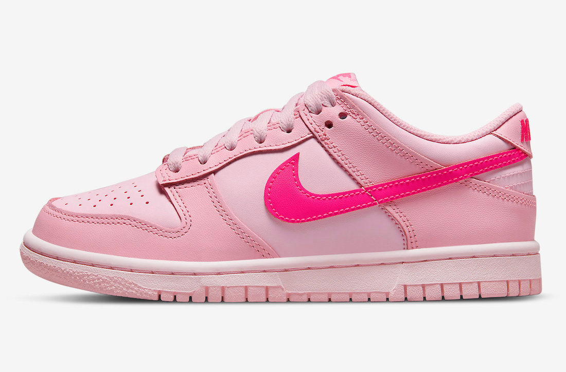 Nike Kid's Dunk Low GS Shoes - Triple Pink Sportive