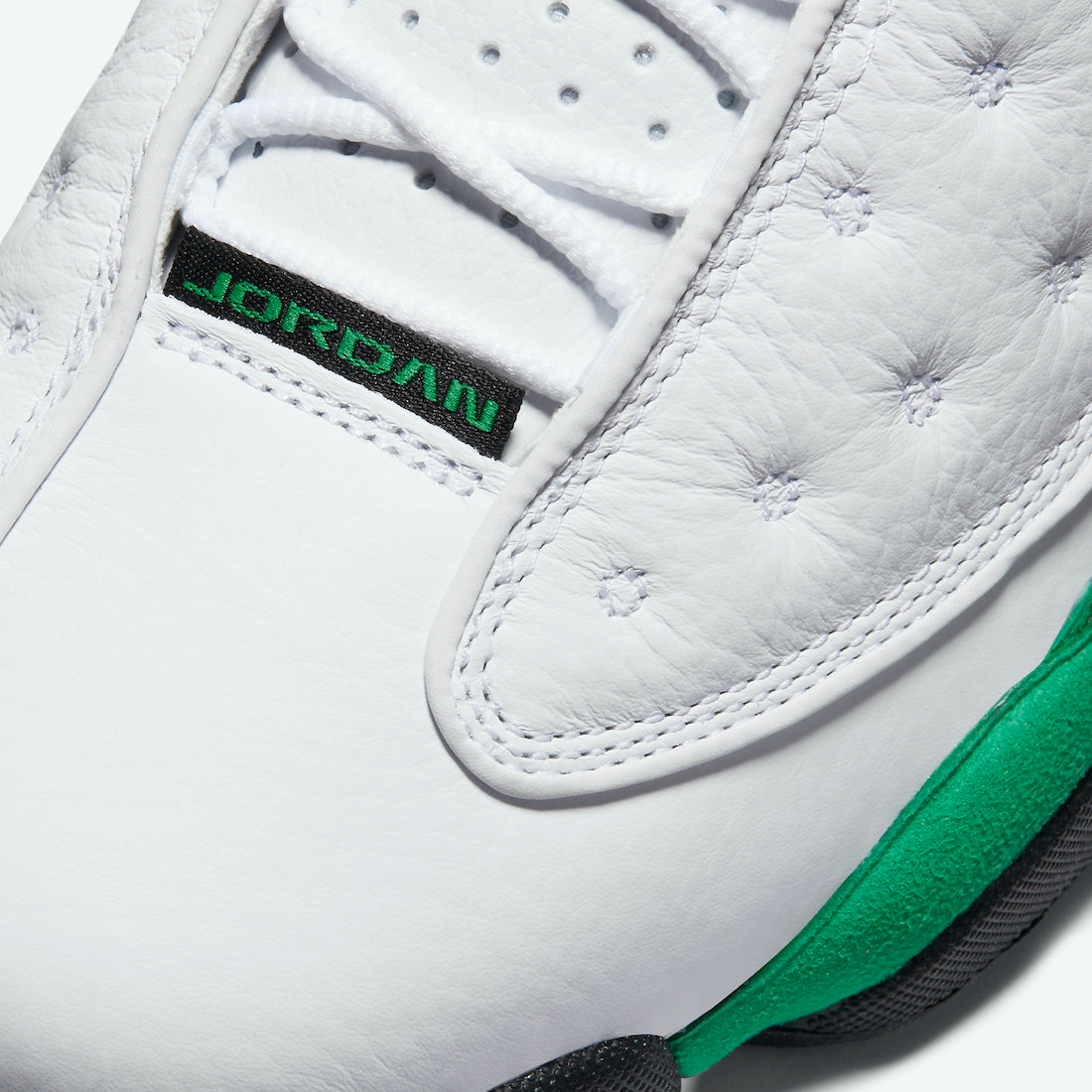Nike Men's Air Jordan 13 Retro Lucky Shoes - White / Lucky Green / Black Sportive