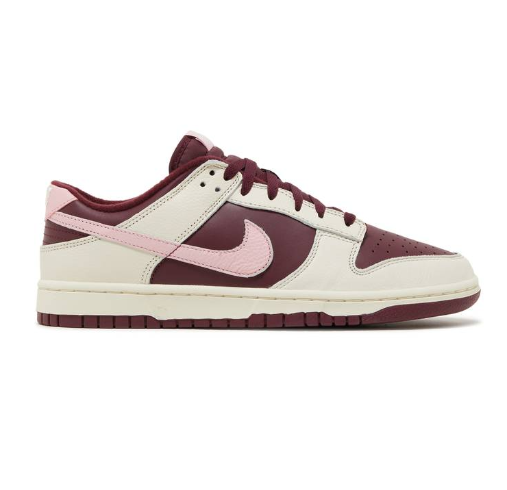 Nike Men's Dunk Low Retro RPM Shoes - Pale Ivory / Medium Soft Pink / Night Maroon Sportive
