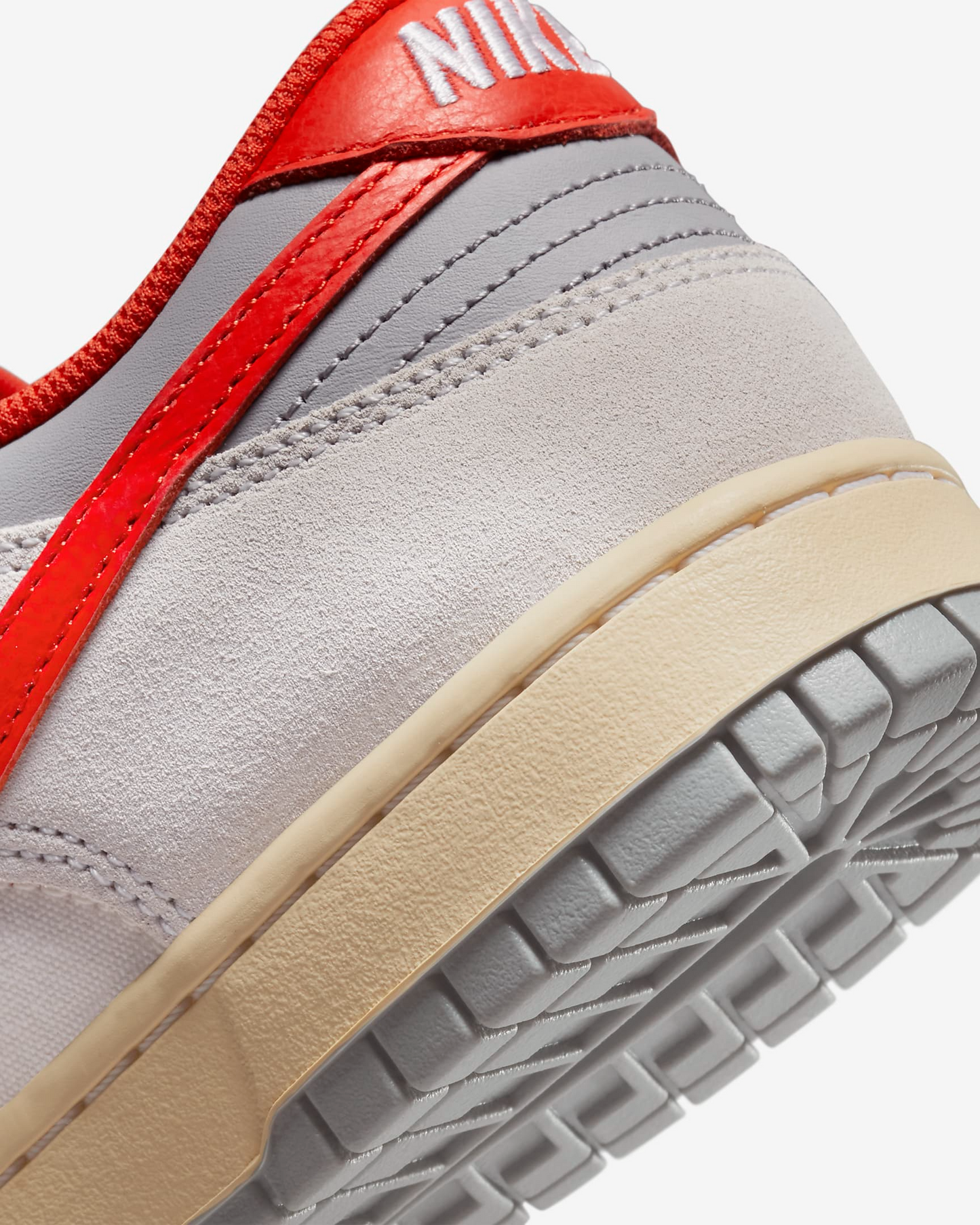 Nike Men's Dunk Low Shoes - Sail / Photon Dust / Light Smoke Grey / Picante Red - Shopsportive