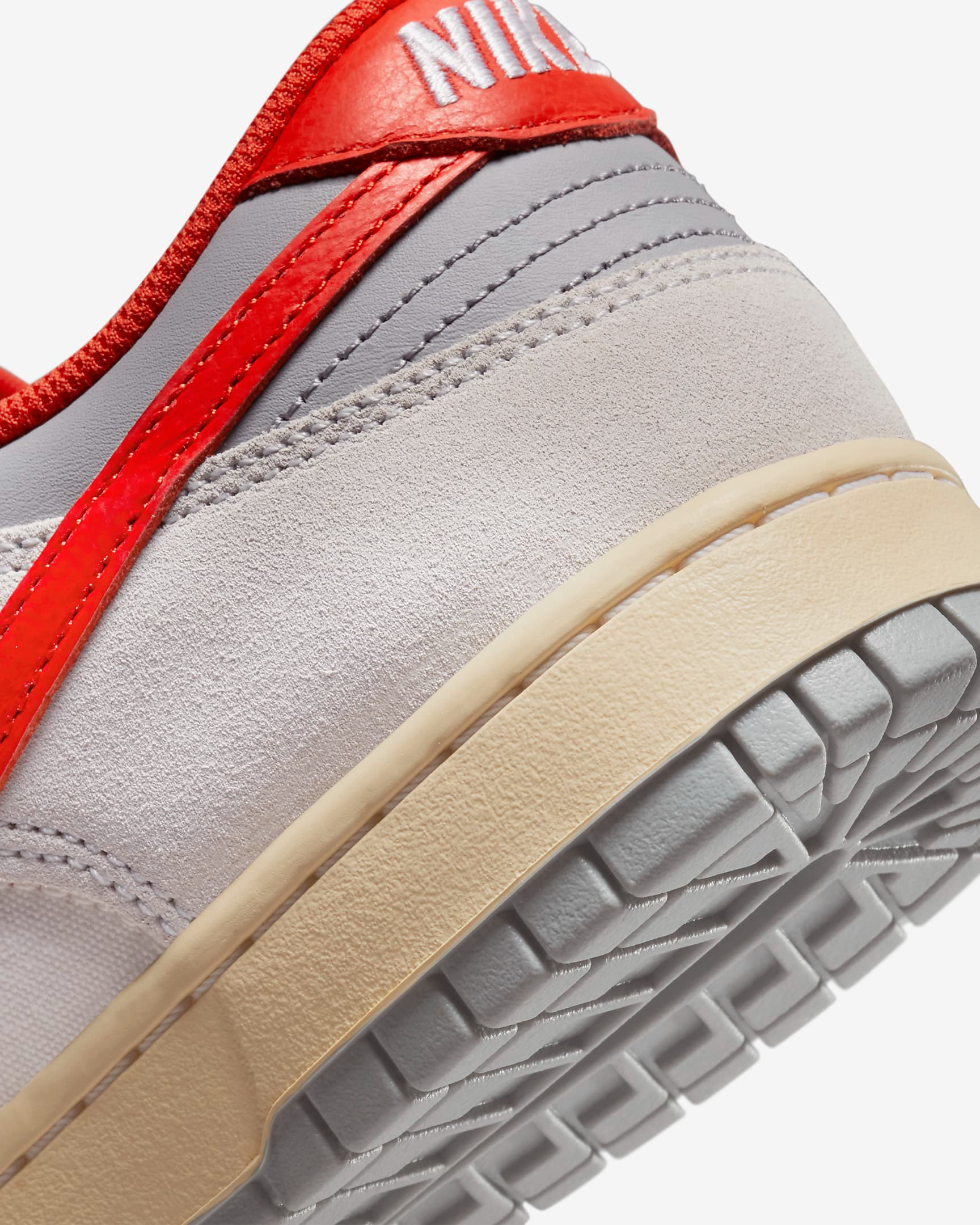 Nike Men's Dunk Low Shoes - Sail / Photon Dust / Light Smoke Grey / Picante Red - Shopsportive