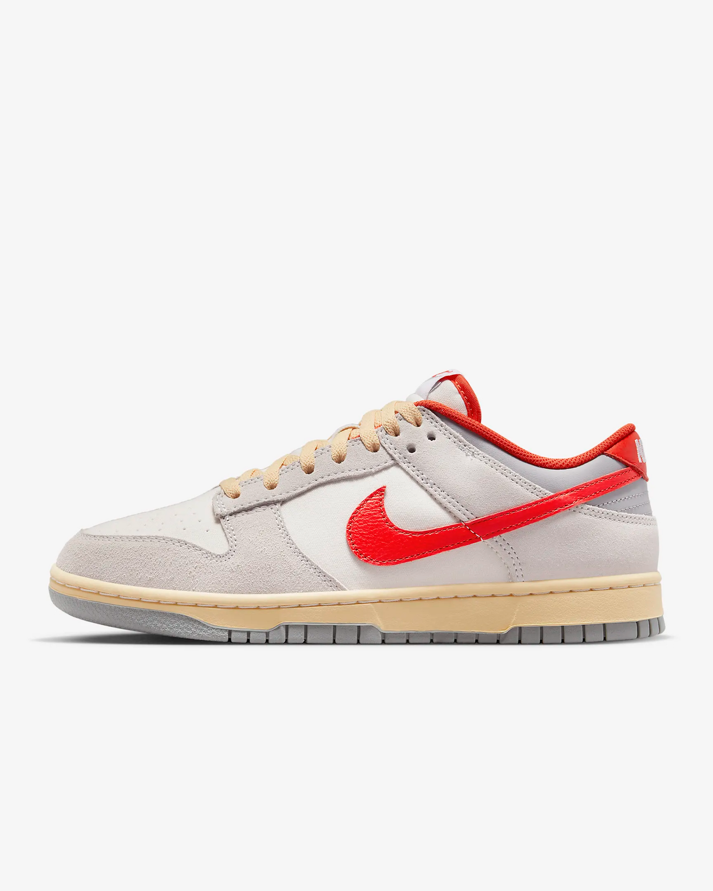 Nike Men's Dunk Low Shoes - Sail / Photon Dust / Light Smoke Grey / Picante Red - Shopsportive