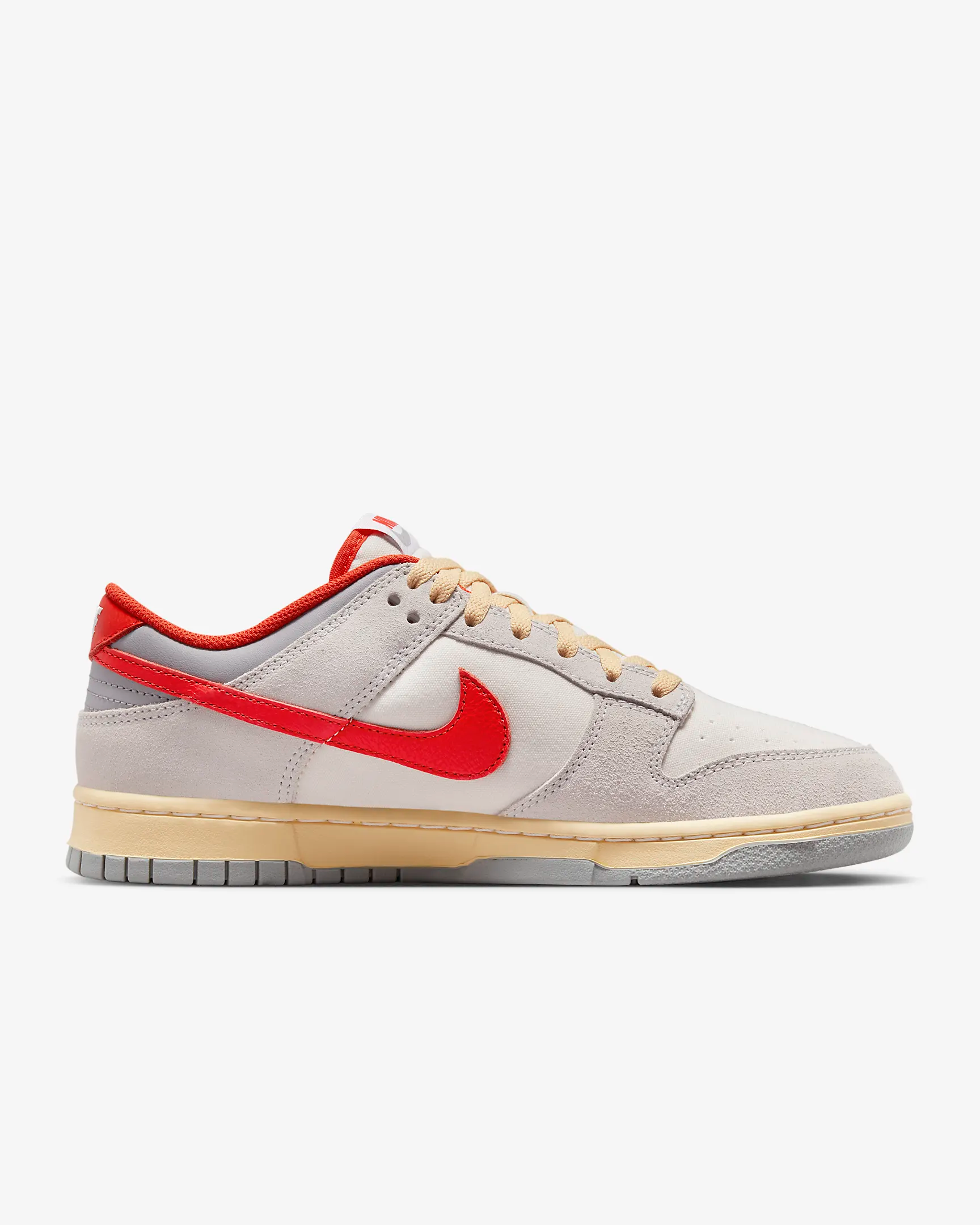 Nike Men's Dunk Low Shoes - Sail / Photon Dust / Light Smoke Grey / Picante Red - Shopsportive