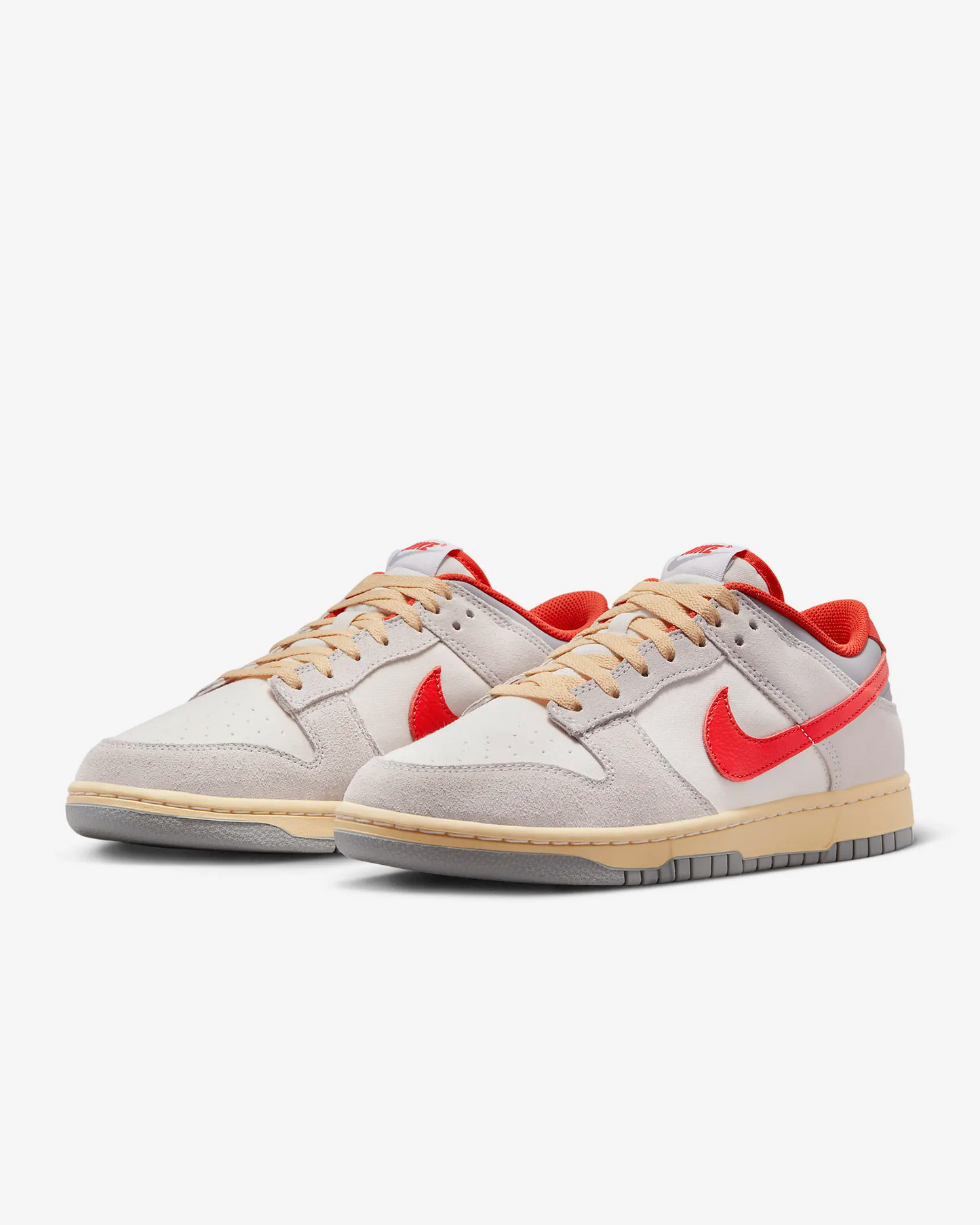 Nike Men's Dunk Low Shoes - Sail / Photon Dust / Light Smoke Grey / Picante Red - Shopsportive