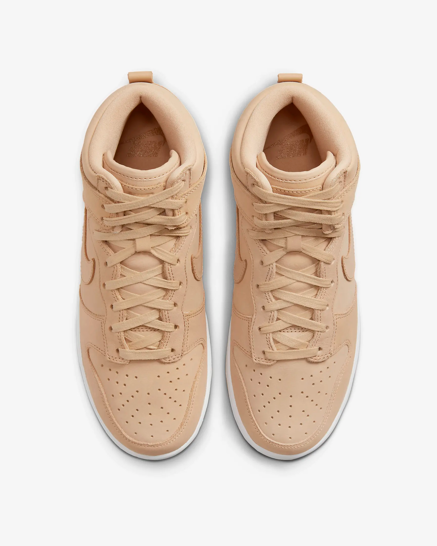 Nike Women's Dunk High Premium Shoes - Vachetta Tan / White Sportive