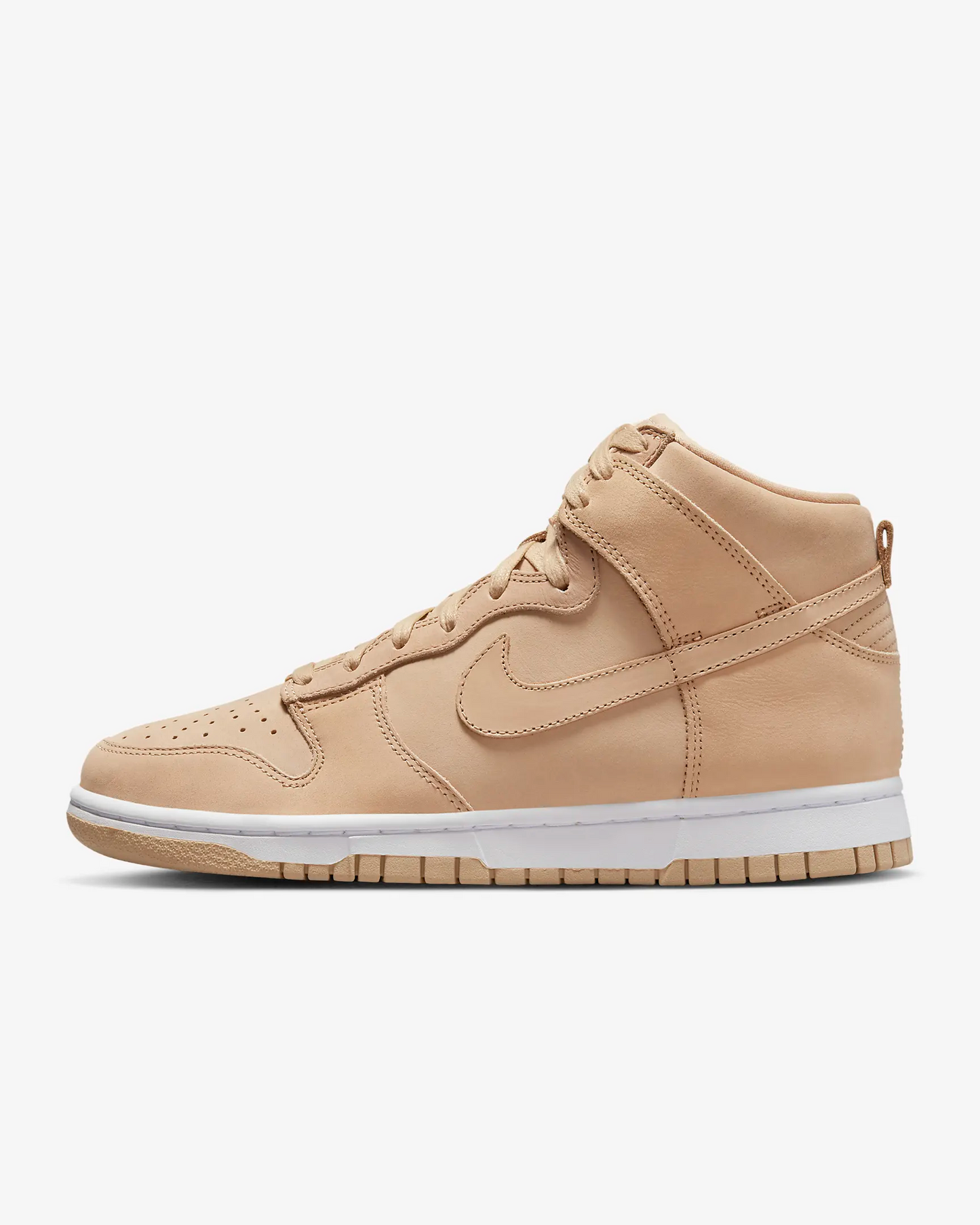 Nike Women's Dunk High Premium Shoes - Vachetta Tan / White Sportive