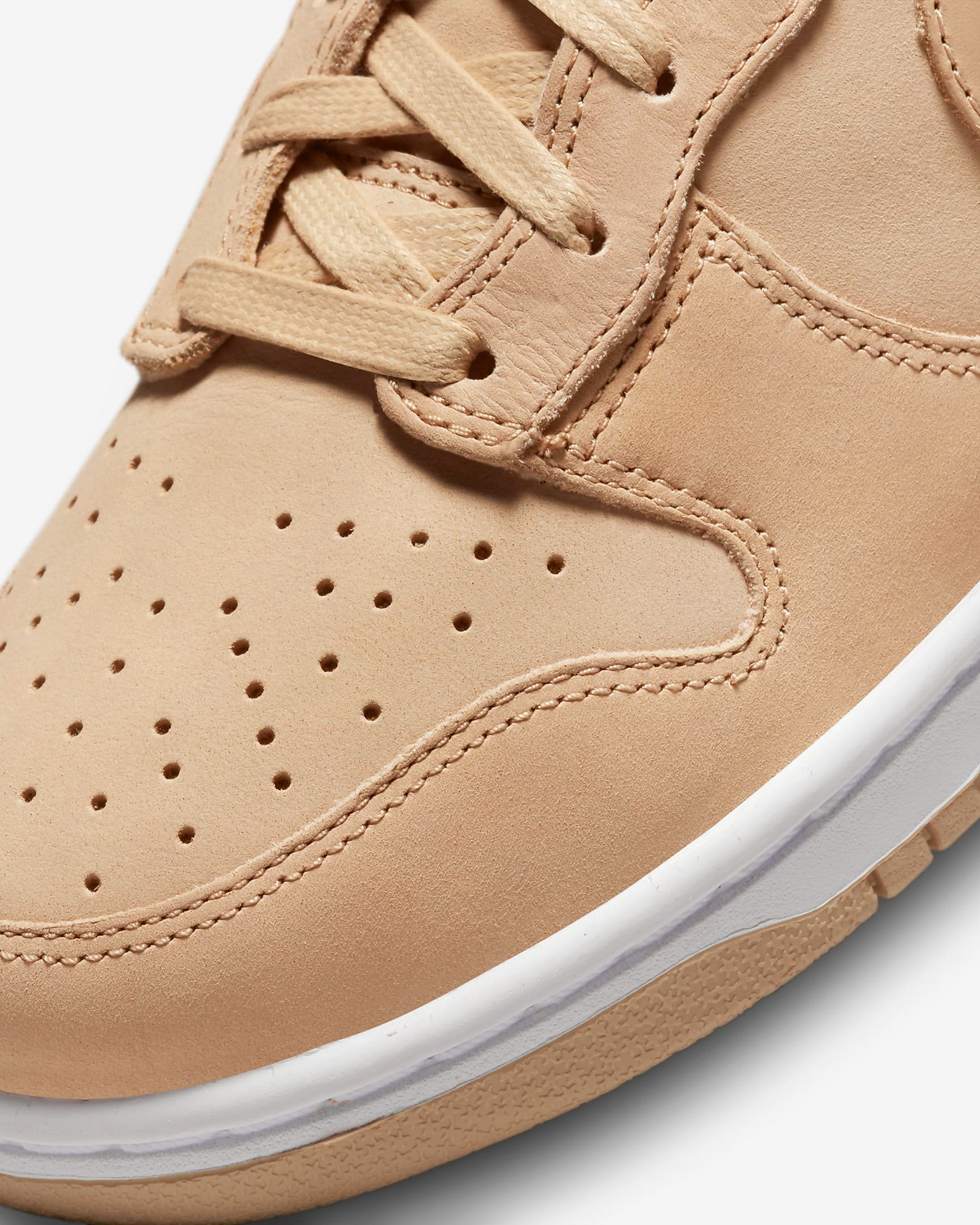 Nike Women's Dunk High Premium Shoes - Vachetta Tan / White Sportive