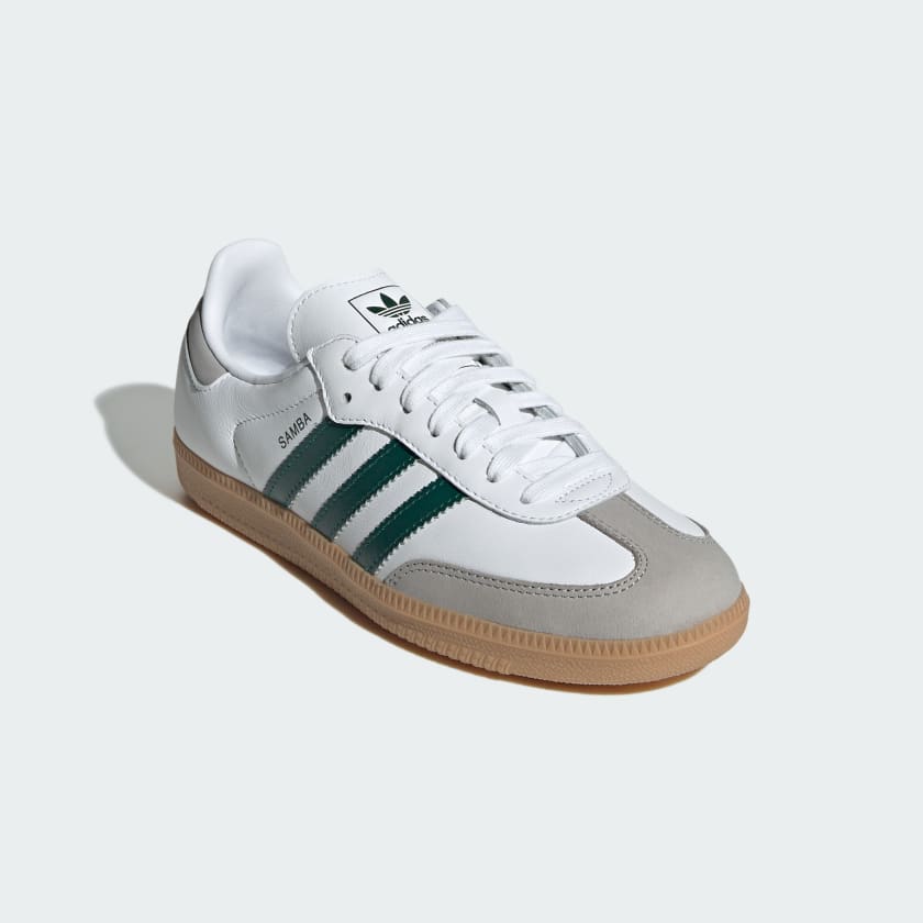 Adidas Women's Samba Og Shoes - Cloud White / Collegiate Green / Grey Two - Shopsportive