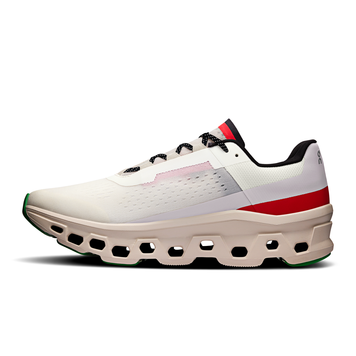 On Running Men's Cloudmonster Shoes - Ivory / Pearl - Shopsportive