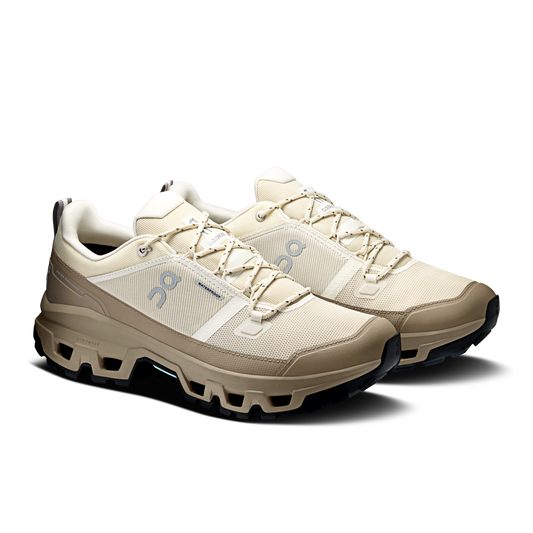 On Running Men's Cloudrock Low Waterproof Shoes - Grain / Soba - Shopsportive