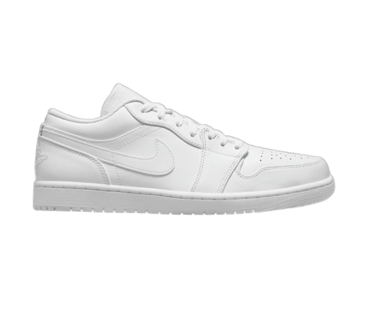 Nike Men's Air Jordan 1 Low Shoes - White / White / White – Sportive