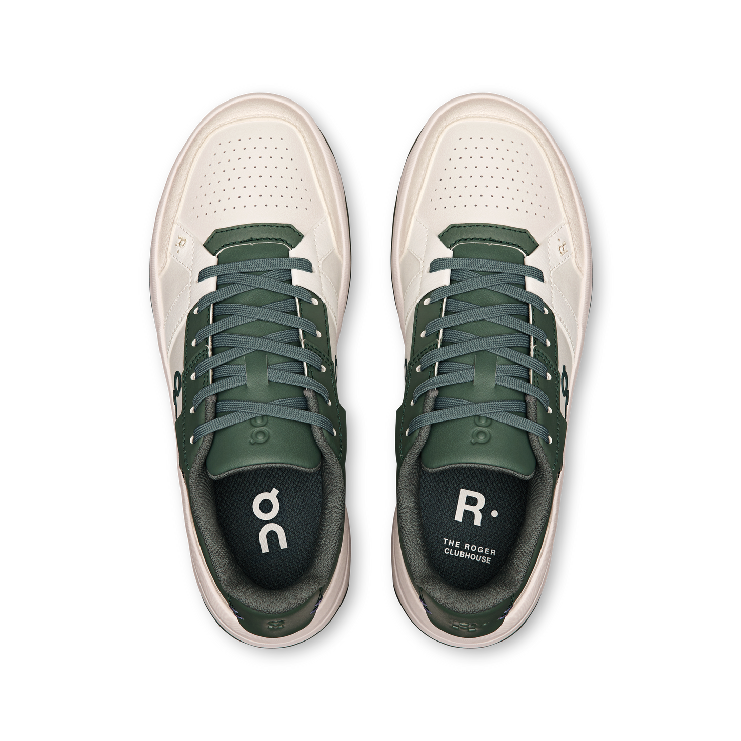 On Running Women's The Roger Clubhouse Shoes - White / Olive - Shopsportive