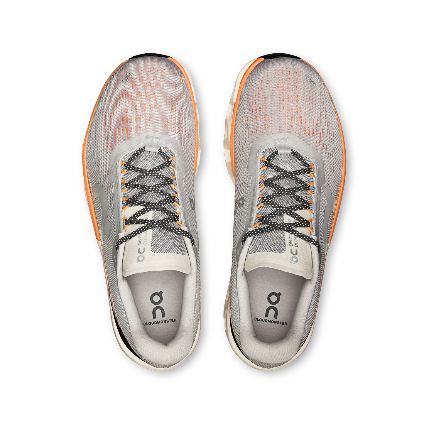 On Running Men's Cloudmonster 2 Shoes - Glacier / Tangerine - Shopsportive
