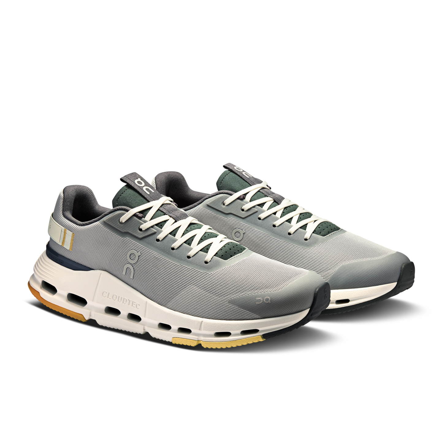 On Running Men's Cloudnova Form 2 Shoes - Glacier / Olive - Shopsportive