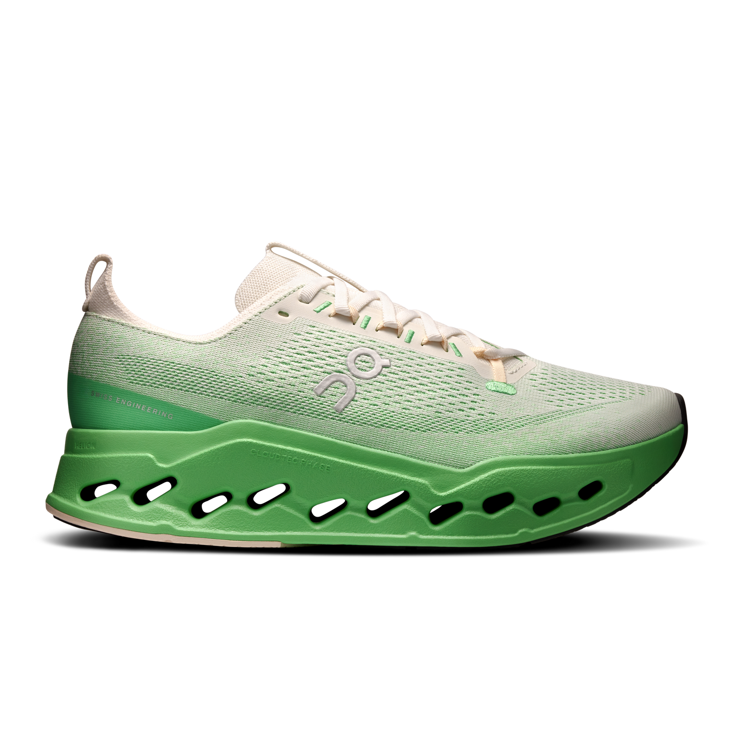 On Running Men's Cloudsurfer Max Shoes - Ivory / Honeydew - Shopsportive
