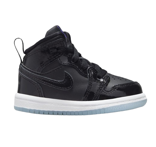Nike Kid's Air Jordan 1 Mid SE TD Shoes - Black / Concord Blue / White - Shopsportive