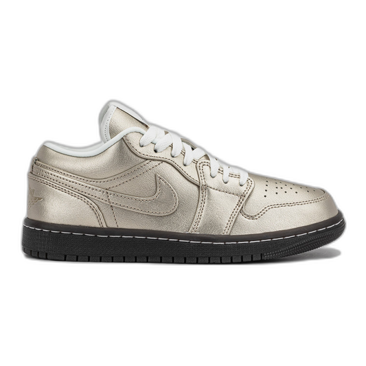 Nike Women's Jordan 1 Low Se Shoes - Metallic Zinc / Summit White / Velvet Brown - Shopsportive