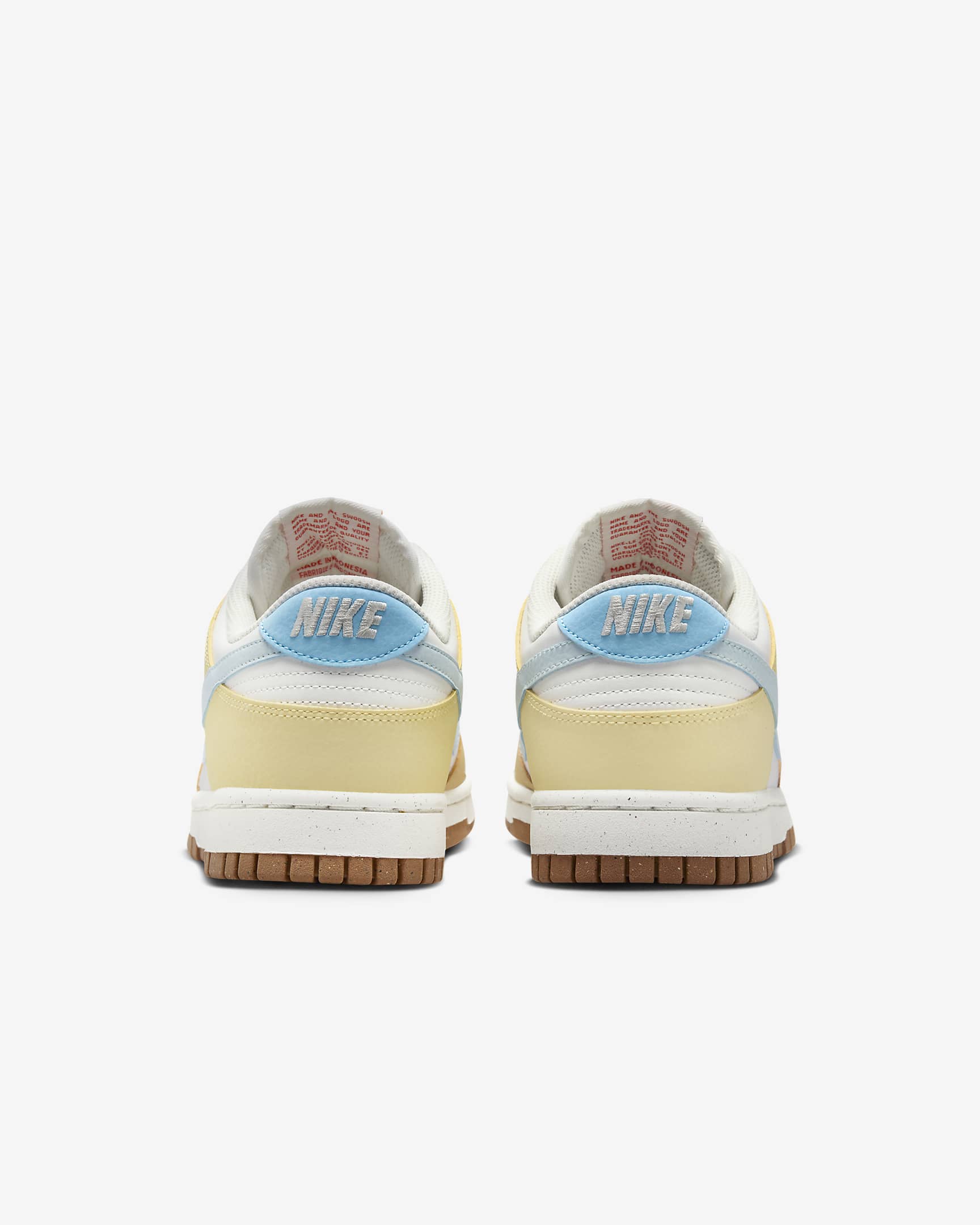 Nike Women's Dunk Low Shoes - Summit White / Aquarius Blue / Soft Yellow / Glacier Blue - Shopsportive
