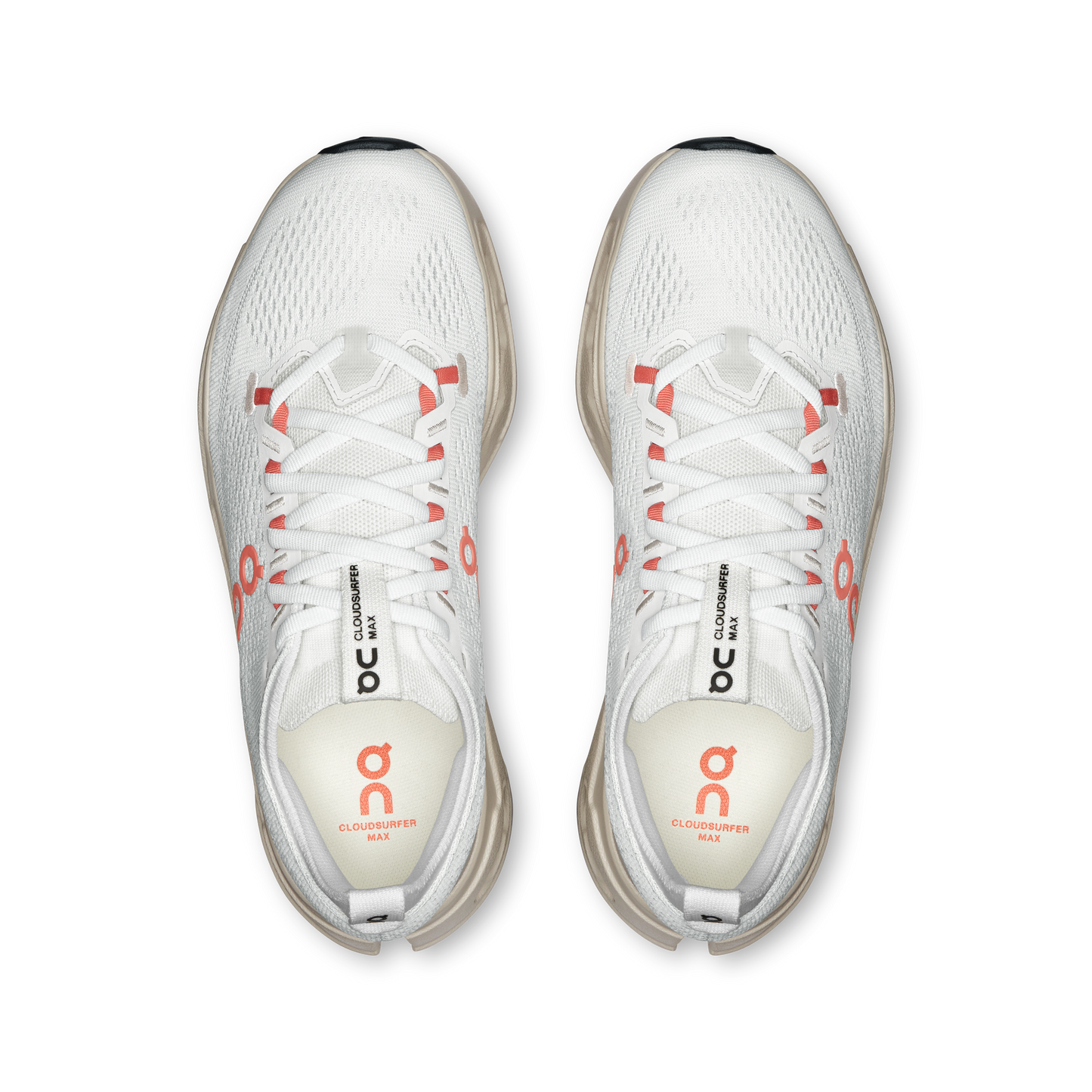On Running Women's Cloudsurfer Max Shoes - Ivory / Salmon - Shopsportive