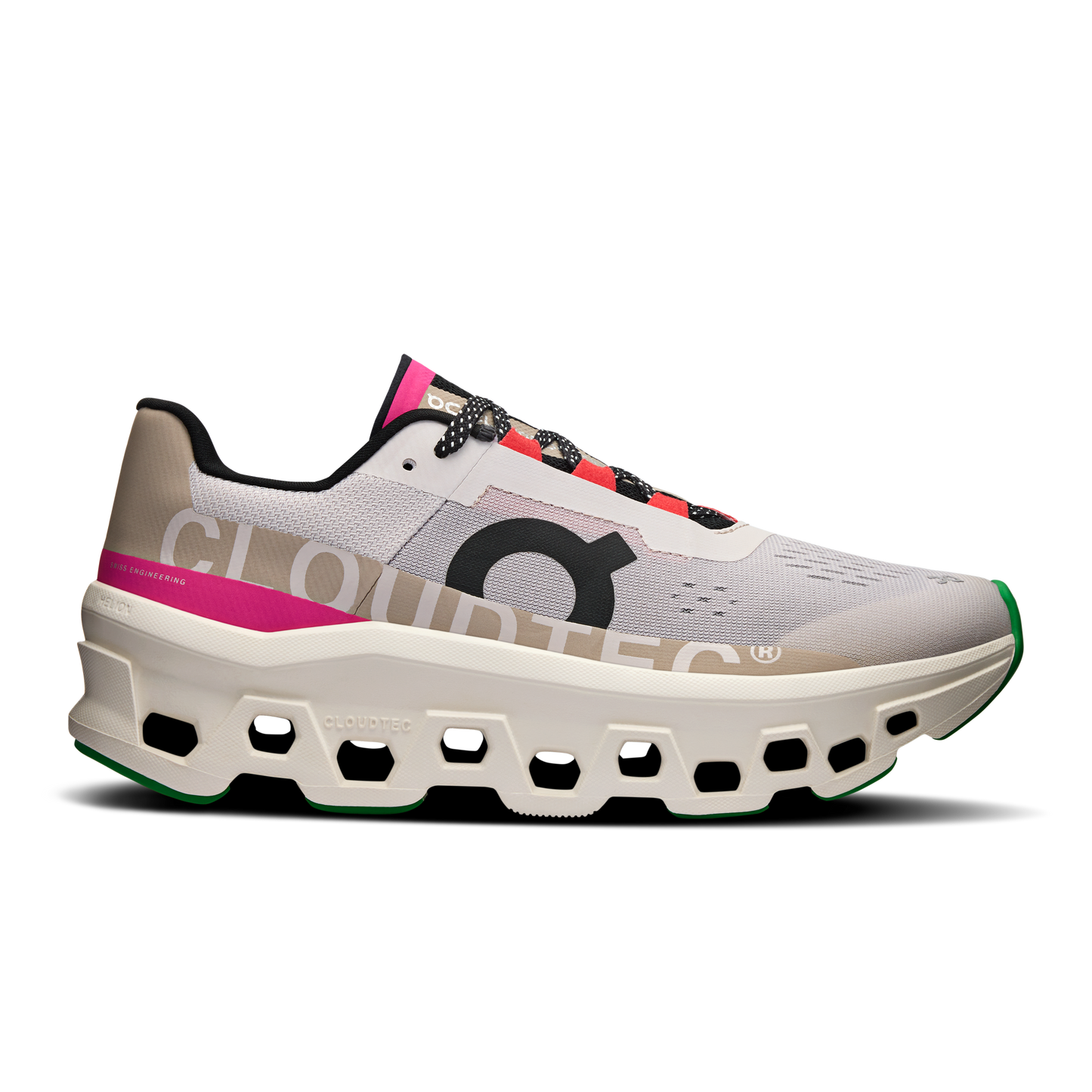 On Running Women's Cloudmonster Shoes - Silver / Ivory - Shopsportive