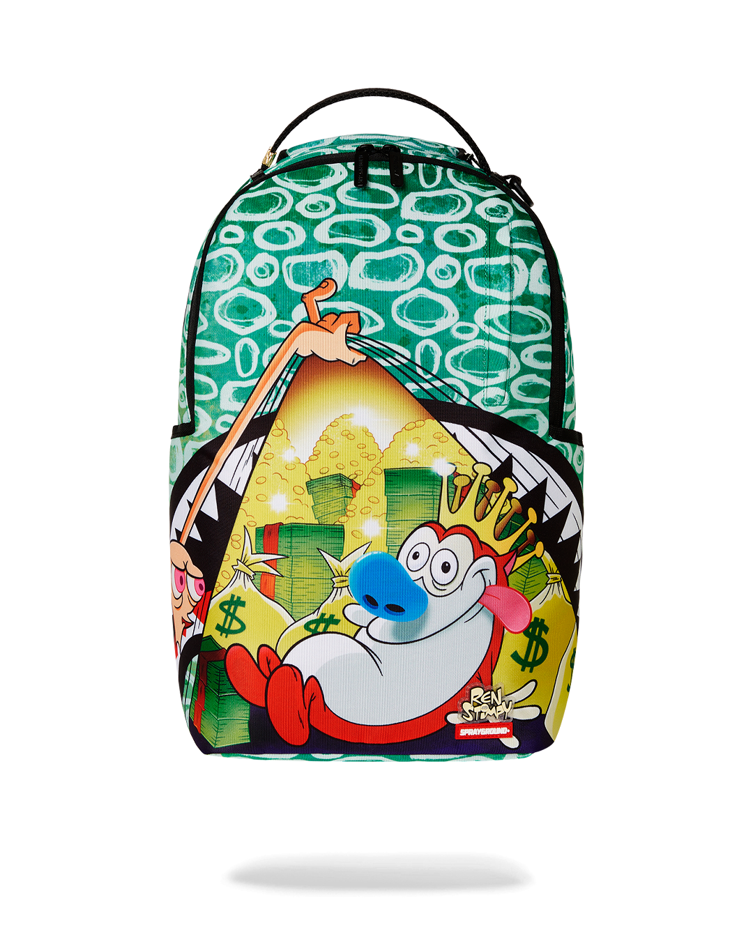 Sprayground Ren & Stimpy Hidden Gold Mine Dlxr Backpack Bag - Shopsportive