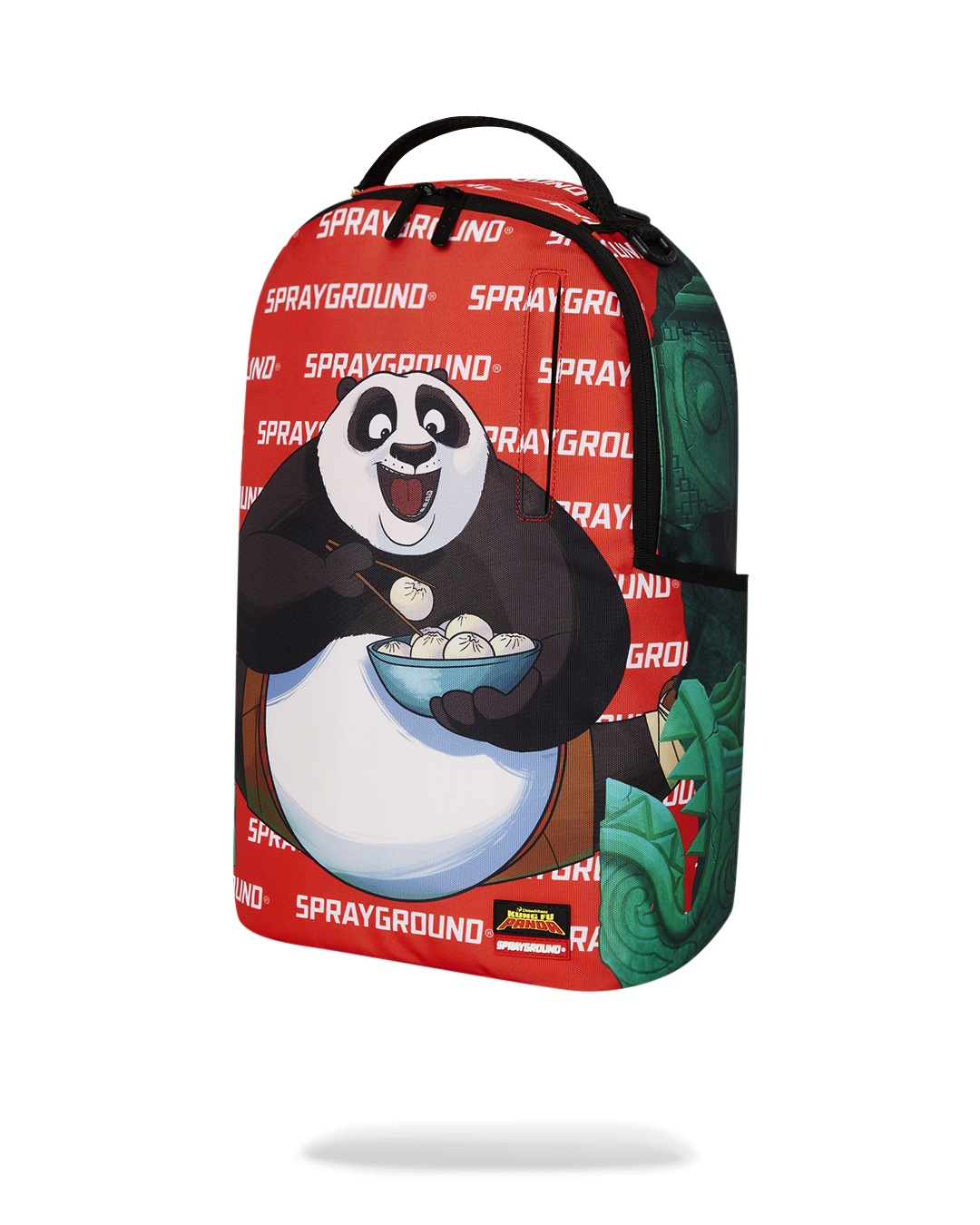 Sprayground Kung Fu Panda Po Power Pack Backpack - Red / Black / White - Shopsportive
