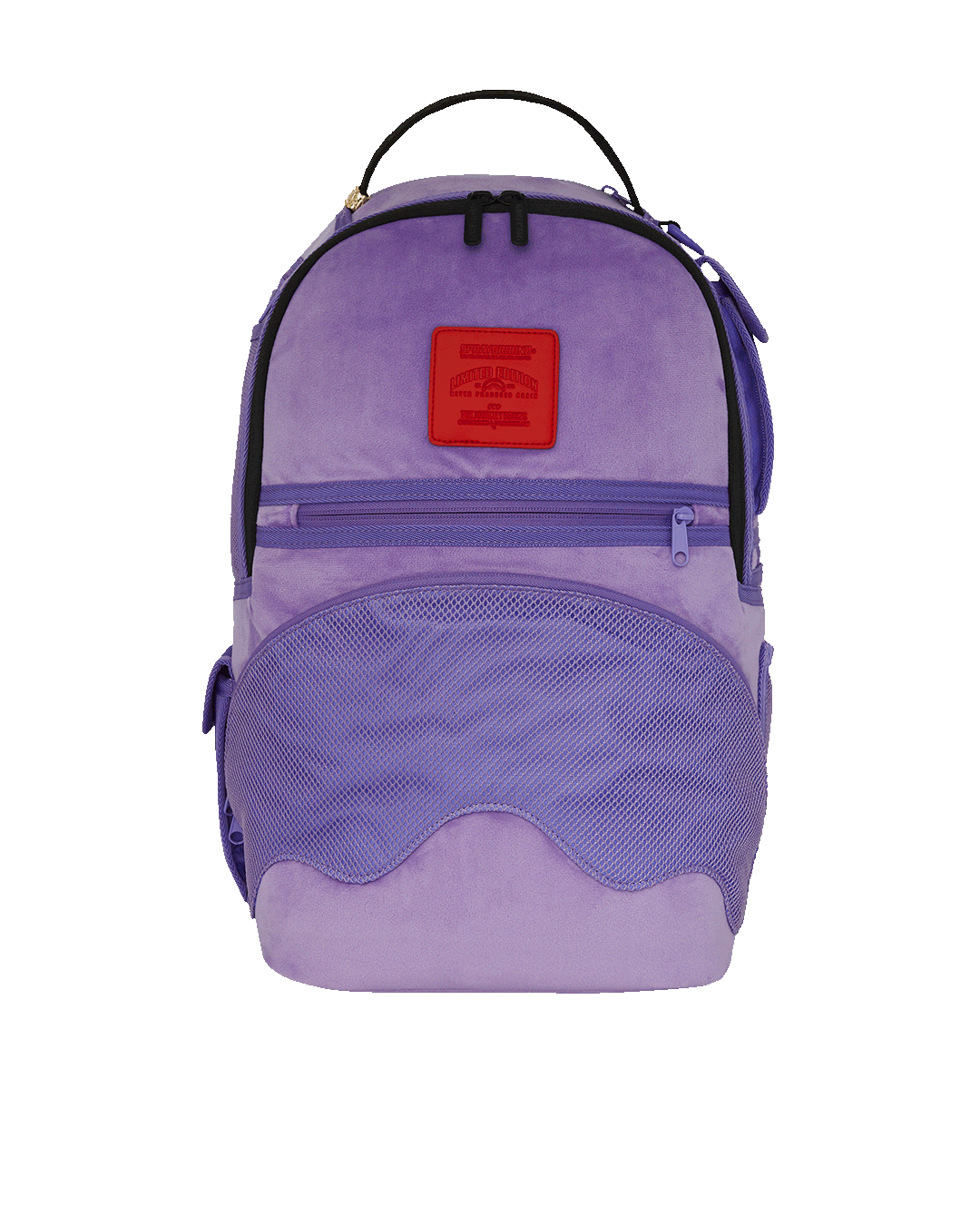 Sprayground Nooo Way!!! A Reversible Backpack - Purple Velour To Og Sharks In Paris Backpack Bag - Shopsportive