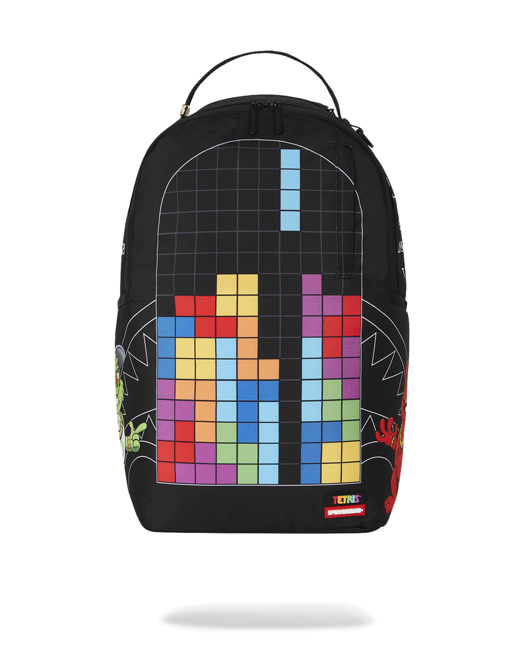 Sprayground Tetris With Diablo And Money Bear Backpack Bag - Shopsportive