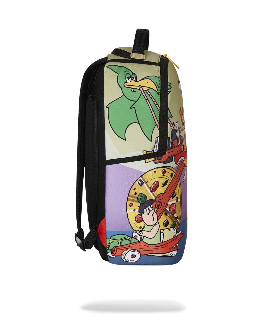 Sprayground Flintstones Big Rider Backpack - Blue / Green - Shopsportive