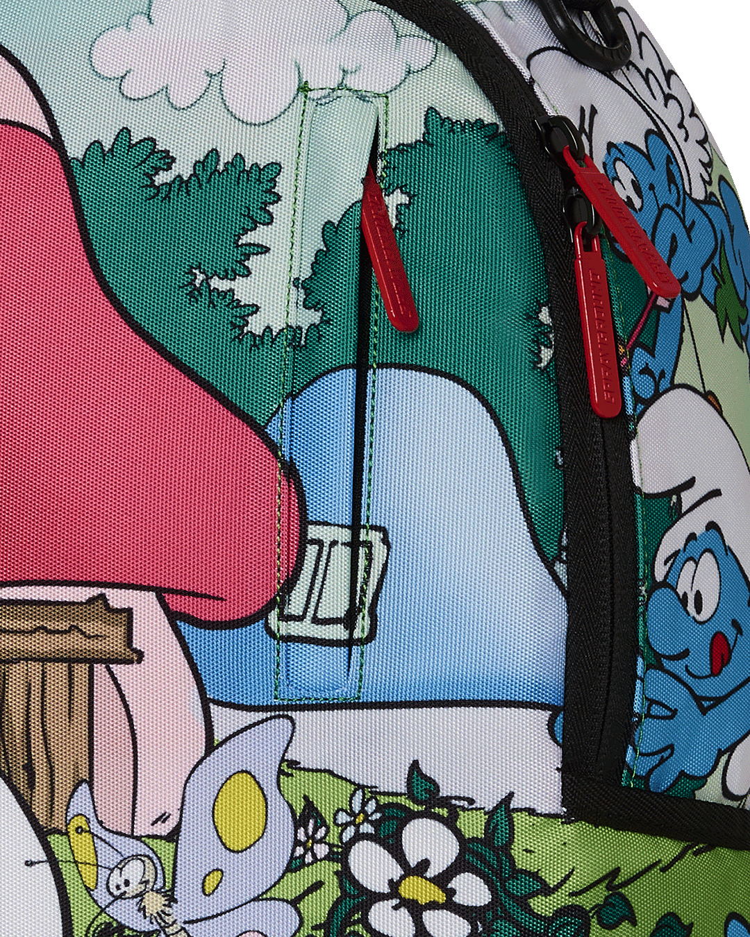 Sprayground Smurfs In The Garden Backpack Bag - Shopsportive