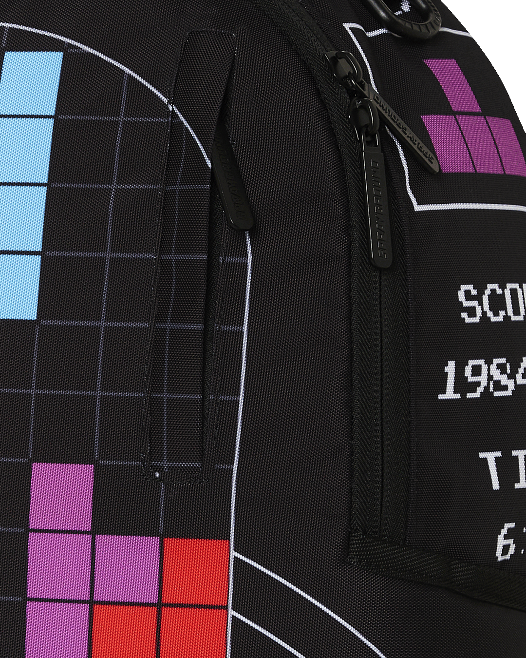 Sprayground Tetris With Diablo And Money Bear Backpack Bag - Shopsportive