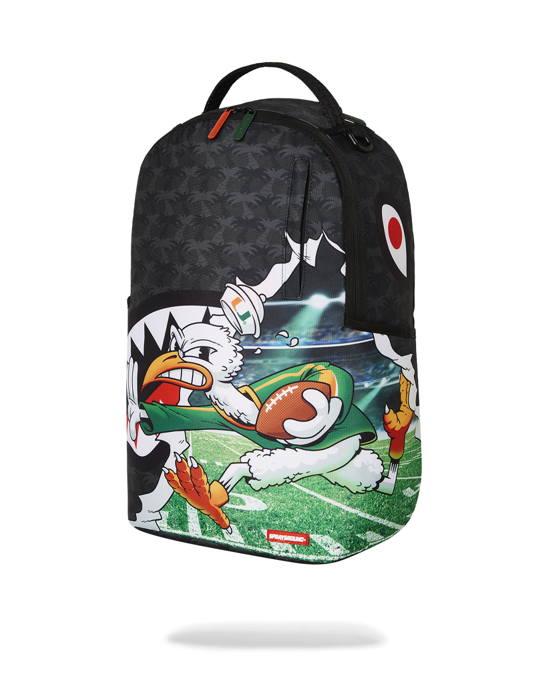 Sprayground University Of Miami Touchdown Backpack Bag - Shopsportive
