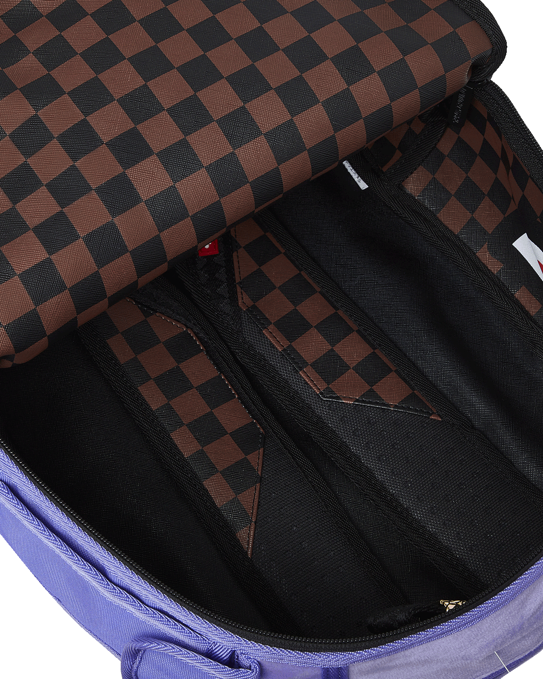 Sprayground Nooo Way!!! A Reversible Backpack - Purple Velour To Og Sharks In Paris Backpack Bag - Shopsportive