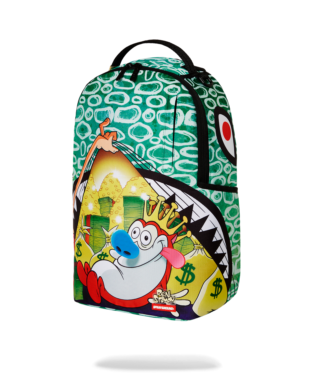 Sprayground Ren & Stimpy Hidden Gold Mine Dlxr Backpack Bag - Shopsportive