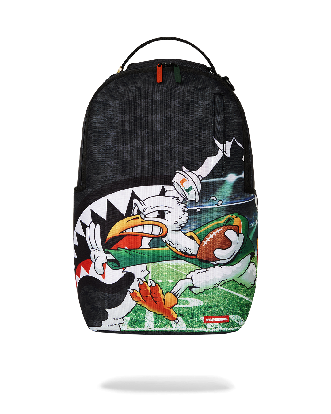 Sprayground University Of Miami Touchdown Backpack Bag - Shopsportive